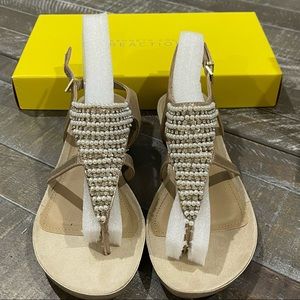 Kenneth Cole REACTION Women's “Lost The Way” Low Wedge Sandal, Size 7.5 M, Color